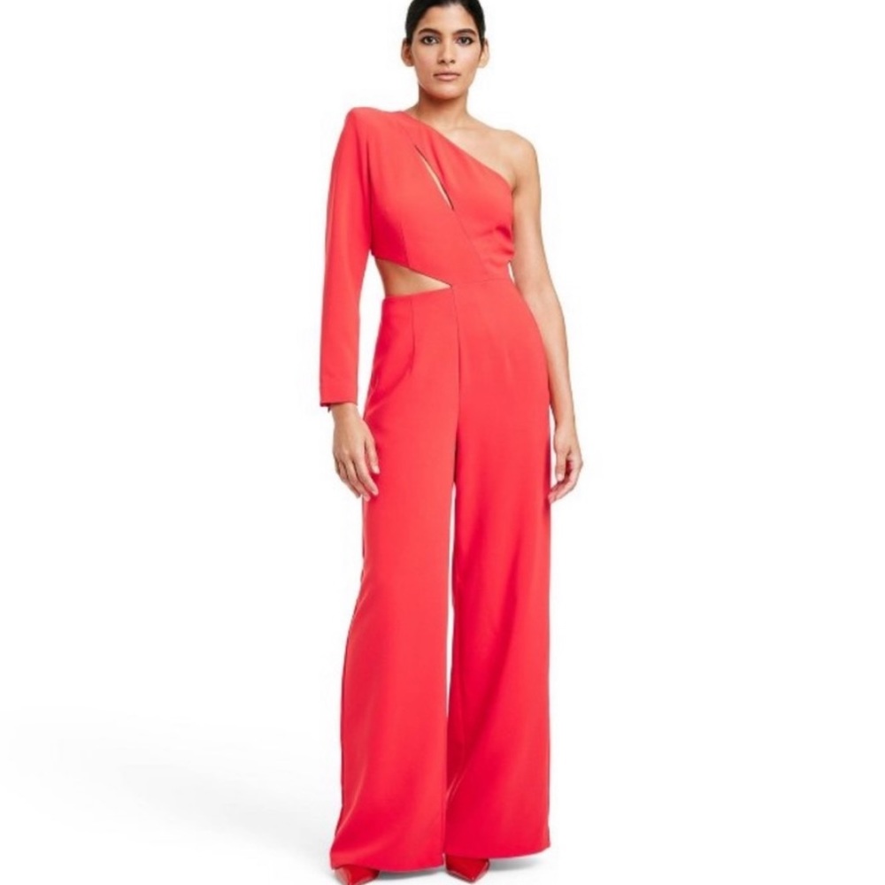 NWT Sergio Hudson red jumpsuit XS